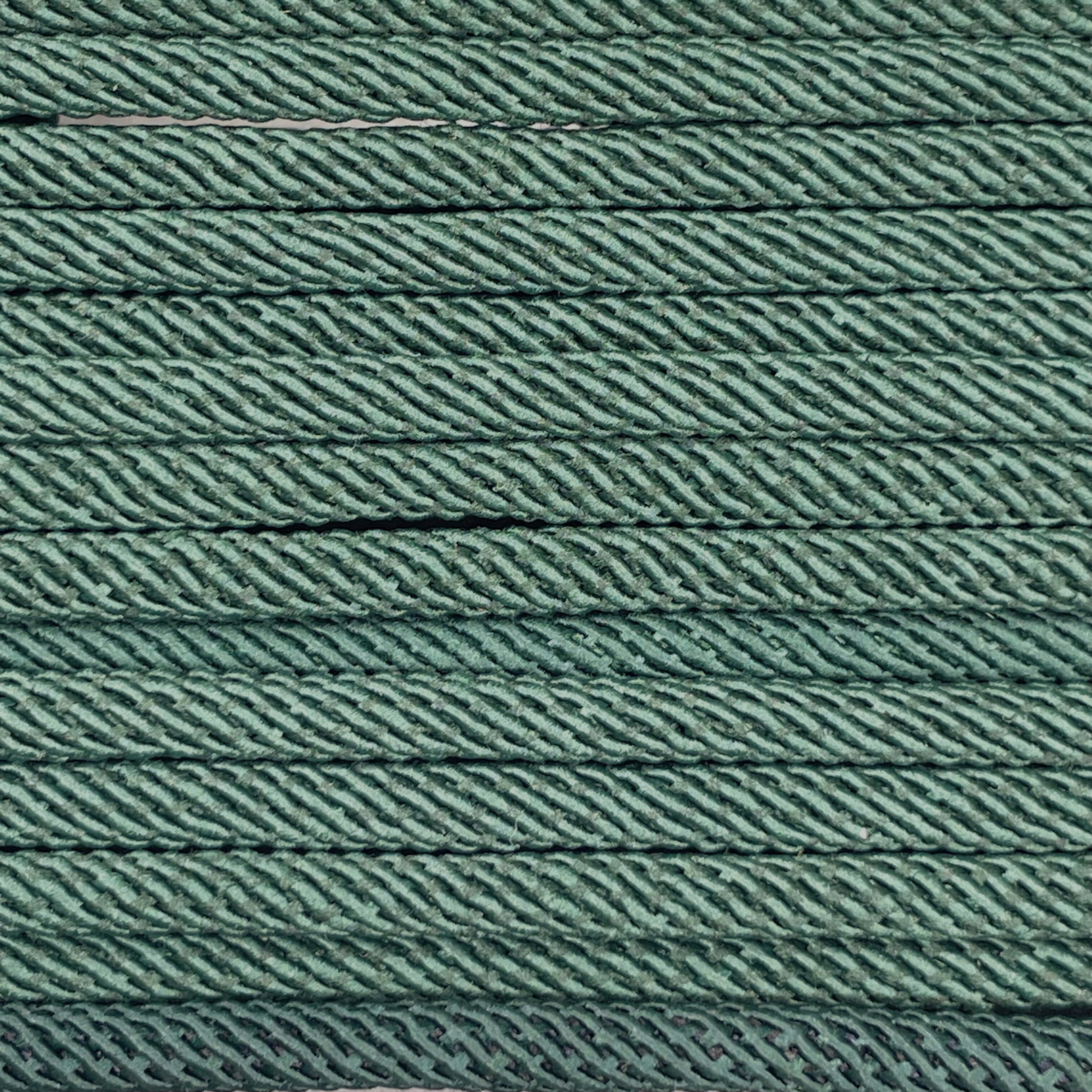 Close-up image of Forrest Green 5mm Milan Rope, showcasing the vibrant colour and texture of the material.