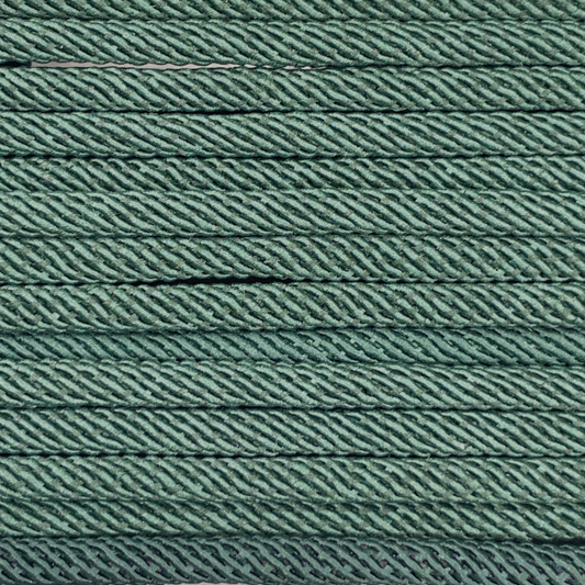 Close-up image of Forrest Green 5mm Milan Rope, showcasing the vibrant colour and texture of the material.