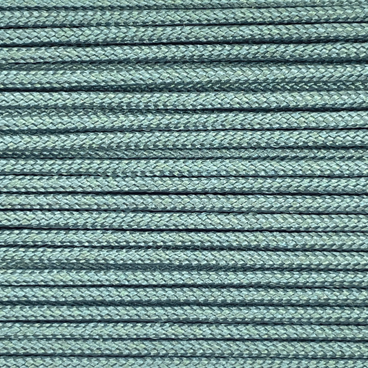 Close-up image of Grey Green 275 Paracord, showcasing the vibrant colour and texture of the material.
