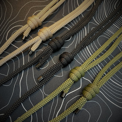 Knotted Adjustable Cross Body Sling with Black Fittings