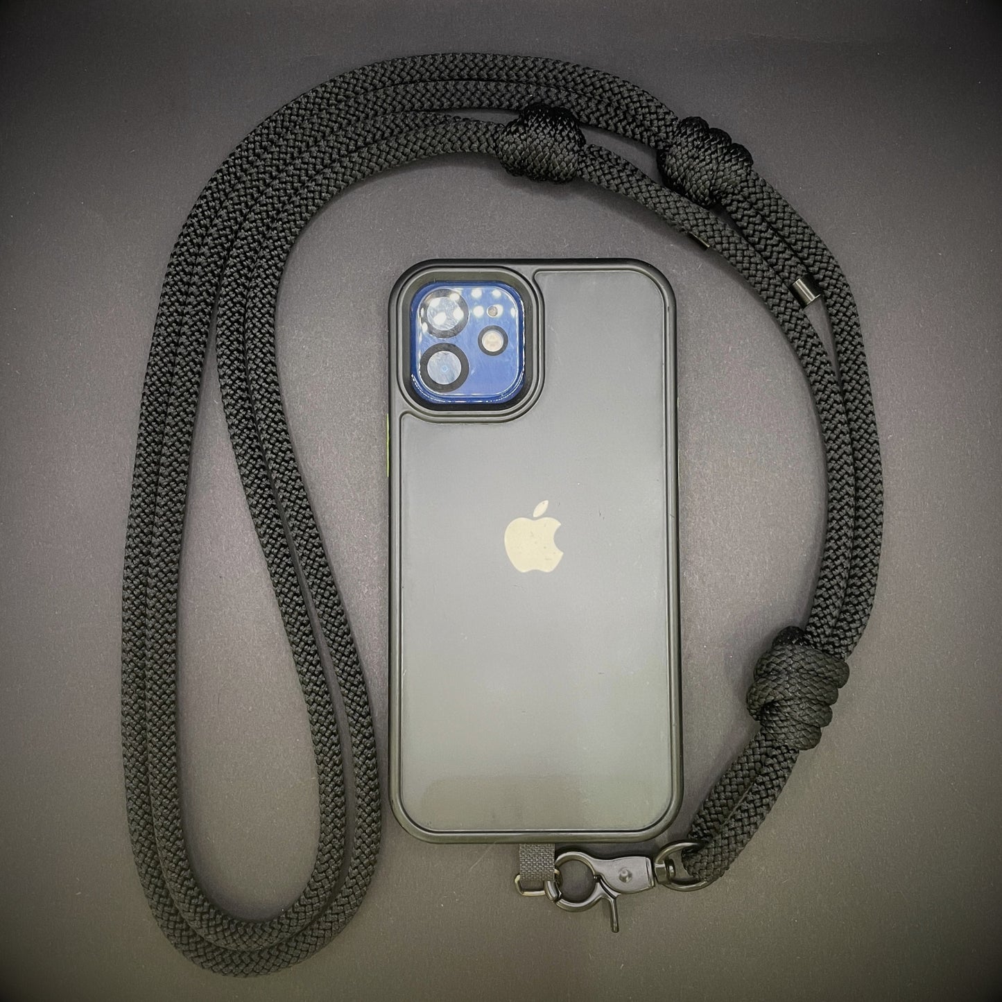 Knotted Adjustable Cross Body Sling with Black Fittings