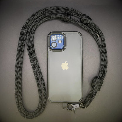 Knotted Adjustable Cross Body Sling with Black Fittings