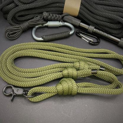 Knotted Adjustable Cross Body Sling with Black Fittings