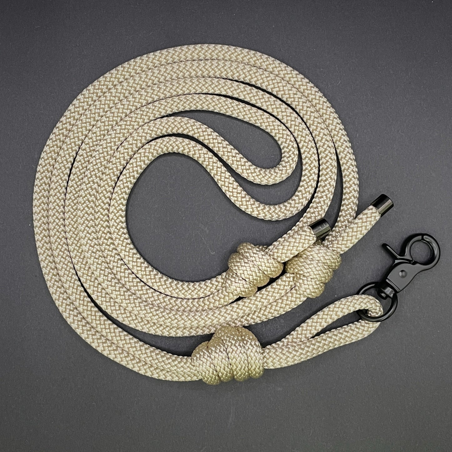 Knotted Adjustable Cross Body Sling with Black Fittings