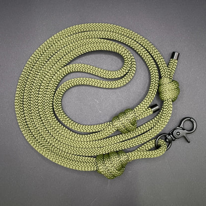 Knotted Adjustable Cross Body Sling with Black Fittings