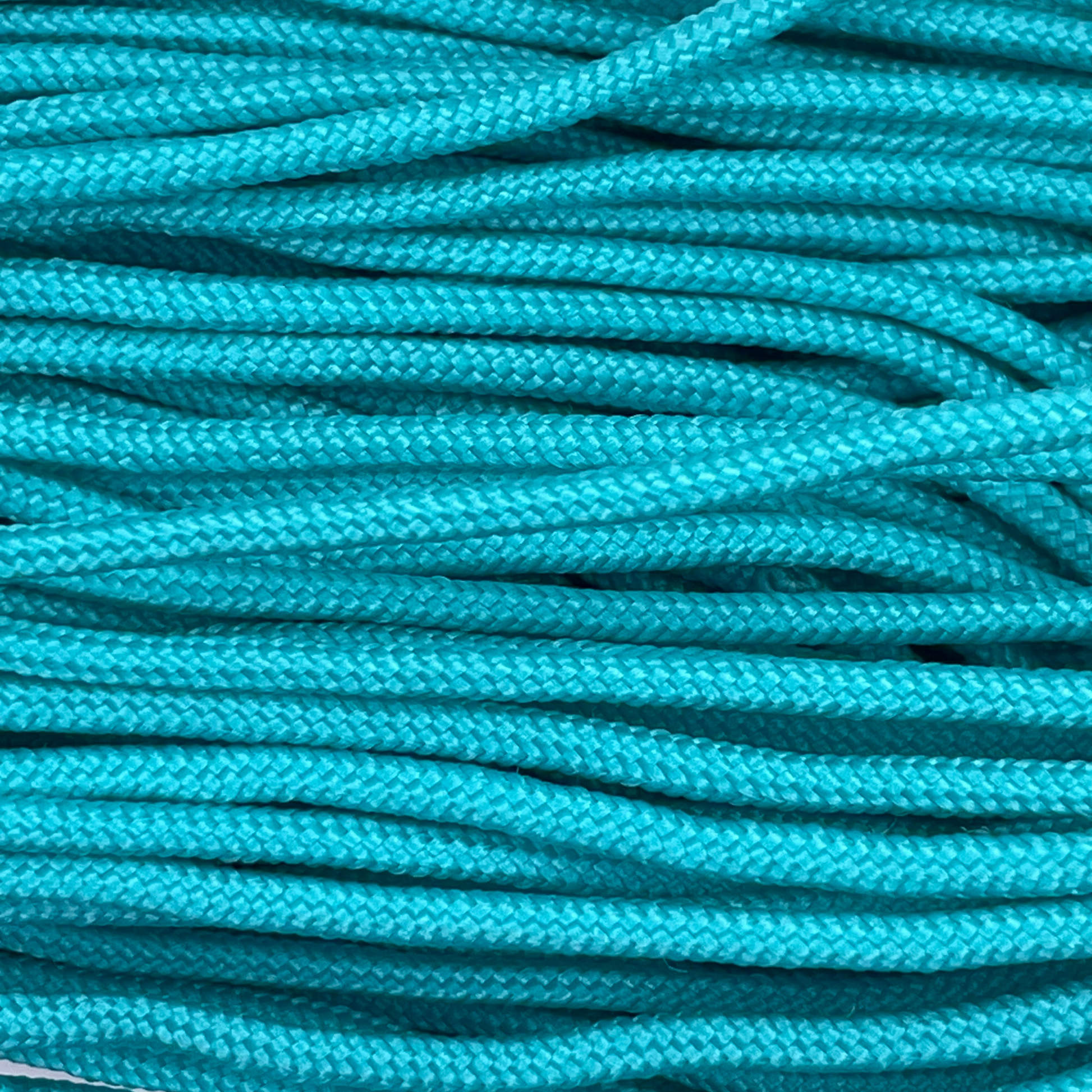Close-up image of Lake Blue 275 Paracord, showcasing the vibrant colour and texture of the material.