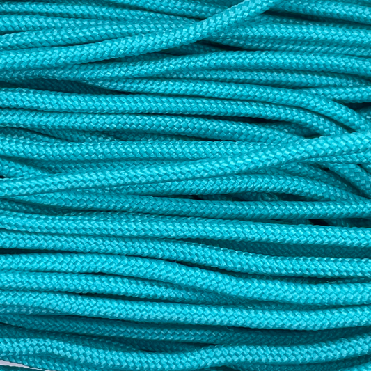 Close-up image of Lake Blue 275 Paracord, showcasing the vibrant colour and texture of the material.