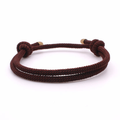 Adjustable Sliding Knot Rope Bracelet