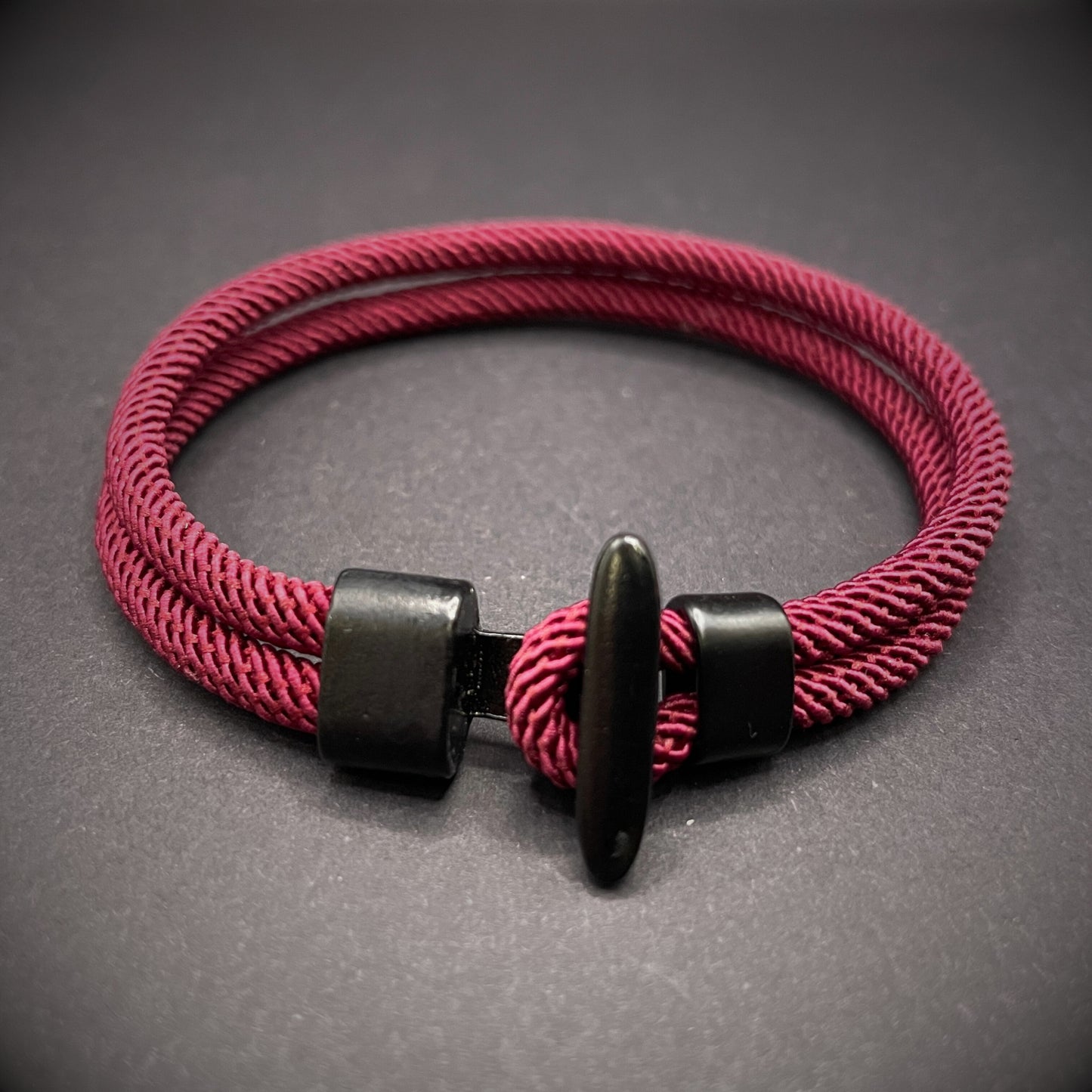 Minimalist Rope Bracelet with Bar Clasp