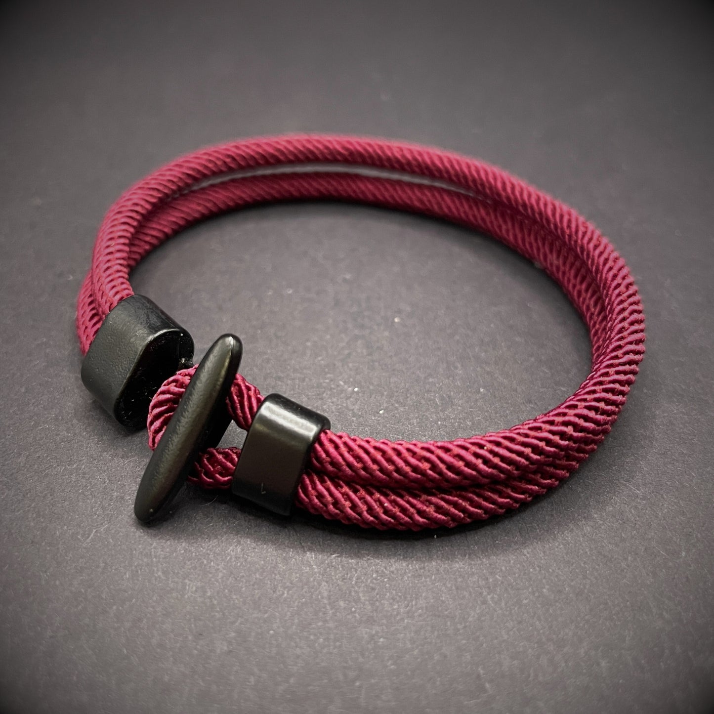 Minimalist Rope Bracelet with Bar Clasp