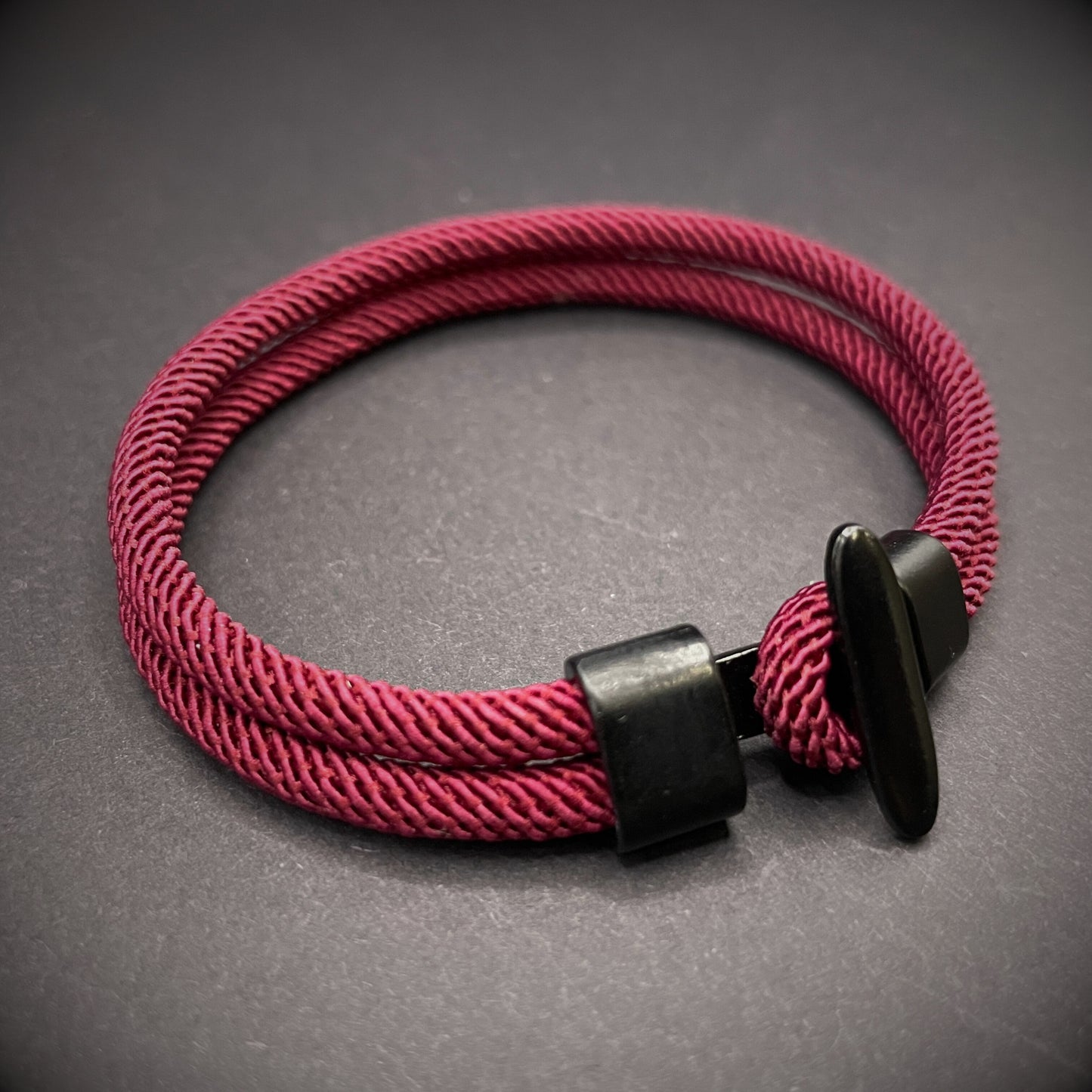 Minimalist Rope Bracelet with Bar Clasp