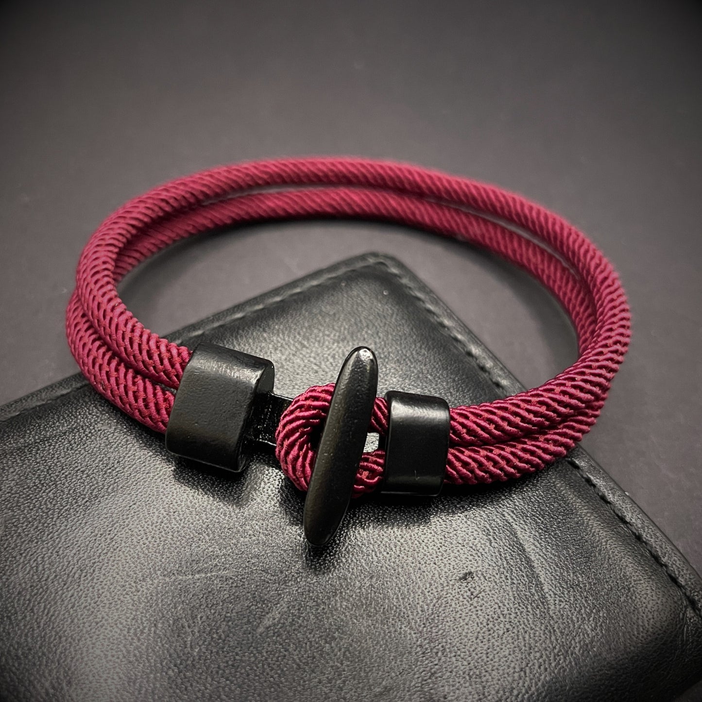 Minimalist Rope Bracelet with Bar Clasp