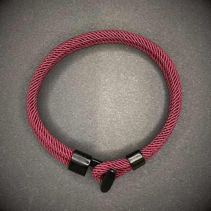 Minimalist Rope Bracelet with Bar Clasp