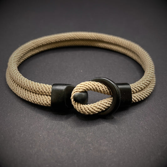 Minimalist Rope Bracelet with Hook and Loop Clasp