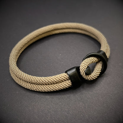 Minimalist Rope Bracelet with Hook and Loop Clasp