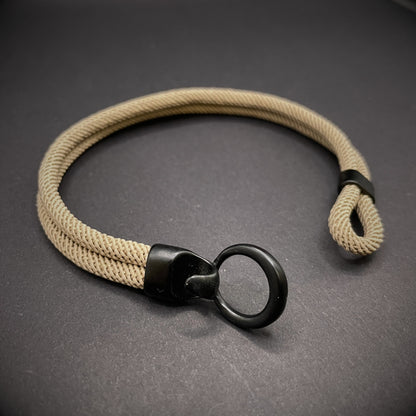 Minimalist Rope Bracelet with Hook and Loop Clasp