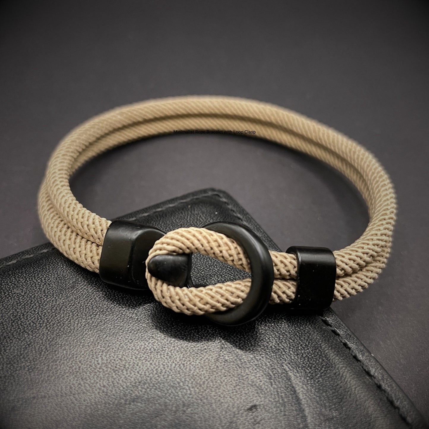 Minimalist Rope Bracelet with Hook and Loop Clasp