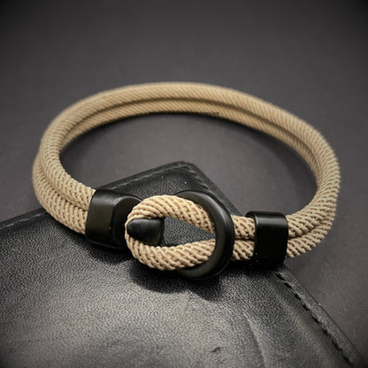 Minimalist Rope Bracelet with Hook and Loop Clasp