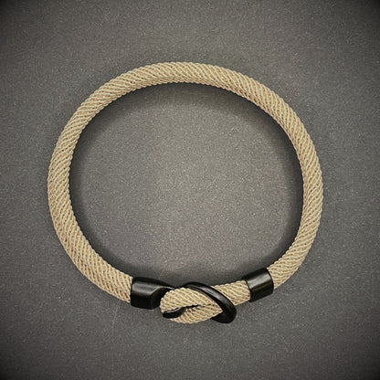 Minimalist Rope Bracelet with Hook and Loop Clasp