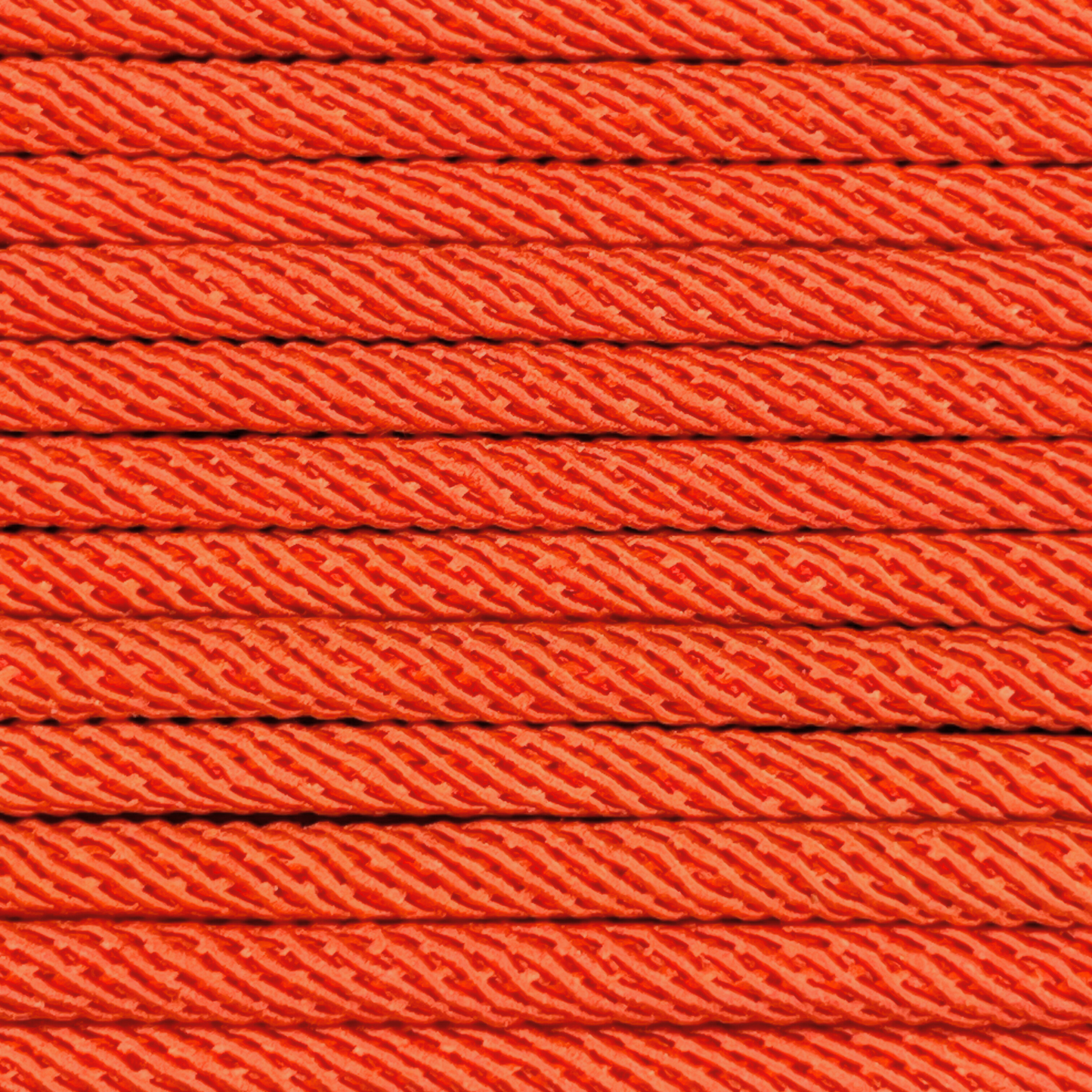 Close-up image of Orange 5mm Milan Rope, showcasing the vibrant colour and texture of the material.
