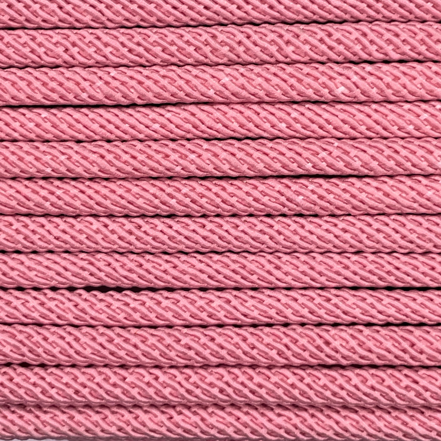 Close-up image of Pink 5mm Milan Rope, showcasing the vibrant colour and texture of the material.