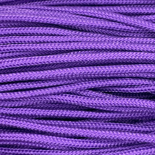 Close-up image of Purple 275 Paracord, showcasing the vibrant colour and texture of the material.