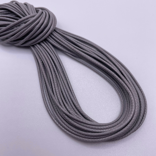 Close-up image of 1mm Waxed Cotton Cord, showcasing the vibrant colour and texture of the material.