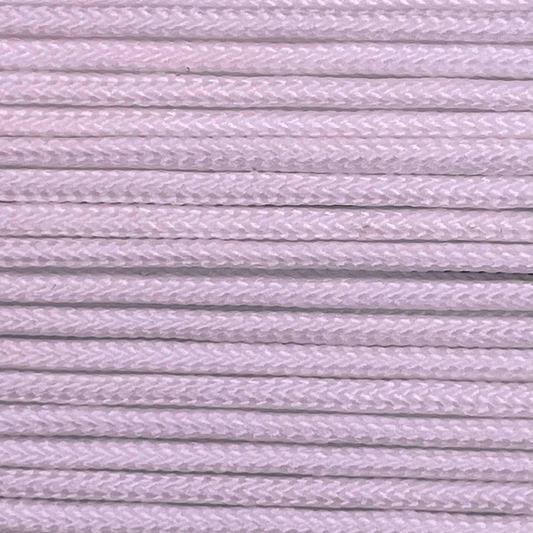 Close-up image of White 275 Paracord, showcasing the vibrant colour and texture of the material.