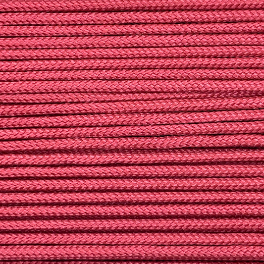 Close-up image of Wine Red 275 Paracord, showcasing the vibrant colour and texture of the material.